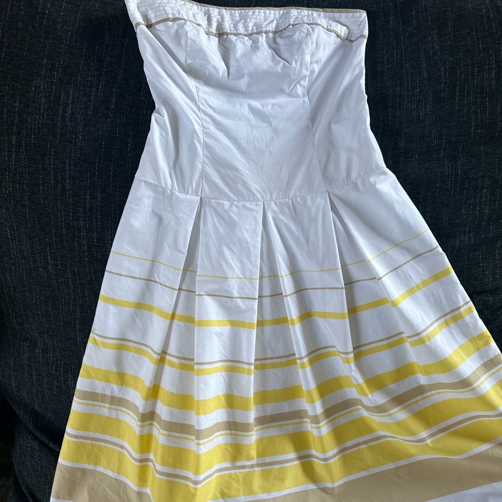 A.P.N.Y. White and Tan Dress